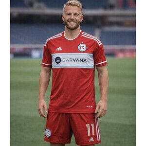 Adidas Chicago Fire FC Jersey Men Sz S MLS Soccer Carvana Authentic $150 NWT